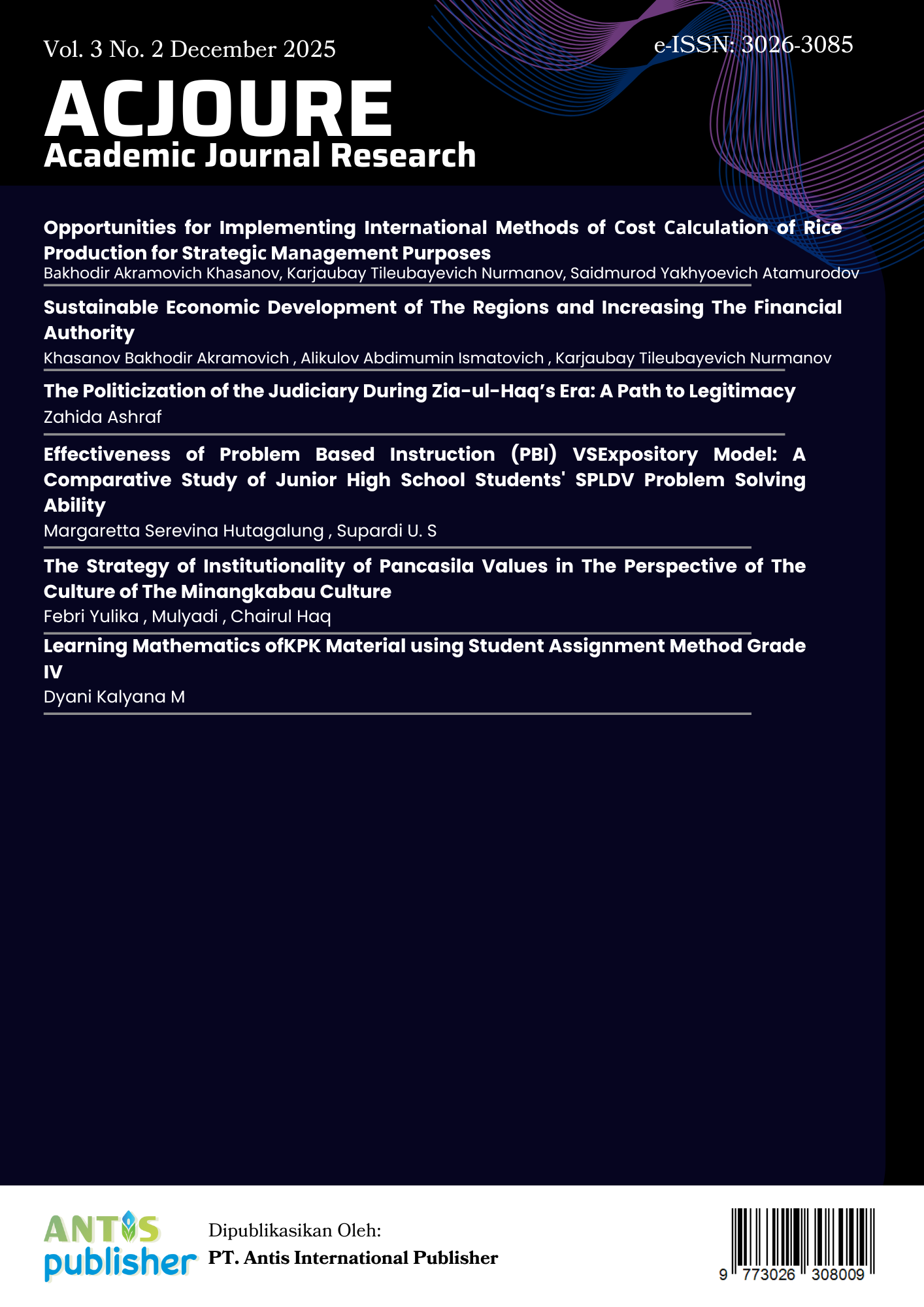 								View Vol. 3 No. 2 (2025): Academic Journal Research
							